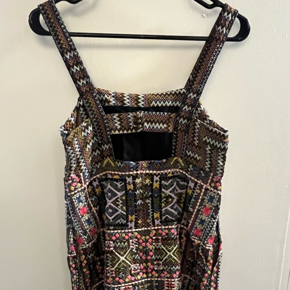 Size 0 US multi coloured embroidered dress Anthropologie - Picture 3 of 5